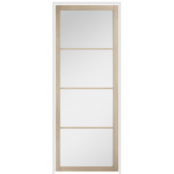Soho Blonde Oak Prehung Internal Door with Clear Glass