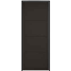 Soho 4 Panel Black Prehung Internal Door