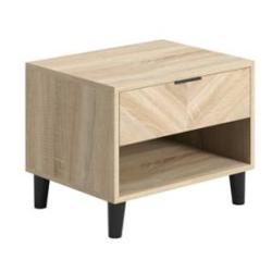 Stockholm Chevron Bedside Cabinet