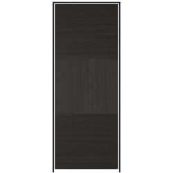 Tres Charcoal Black Prehung Internal Door