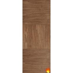 Tres Internal Walnut Fire Door FD30 (pre-finished)