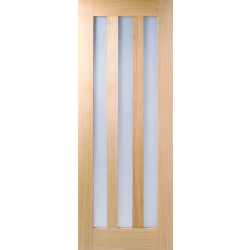 Utah Internal Oak Door with Obscure Glass