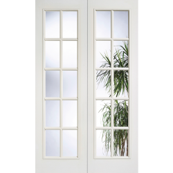 White Moulded SA Door Pair (primed)