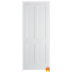 Canterbury 4P Primed White Prehung Fire Door (FD30)