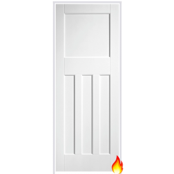 DX 30' Style Primed White Prehung Internal Fire Door (FD30)