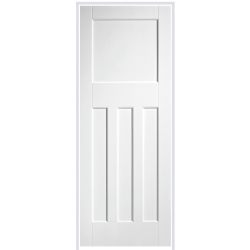 DX 30's Style Primed White Prehung Internal Door