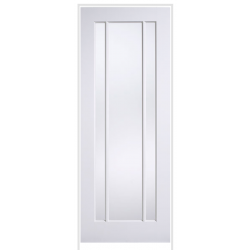 Lincoln (with clear glass) Primed White Prehung Internal Door