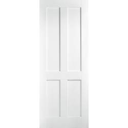 London 4 Panel Primed White Prehung Internal Door