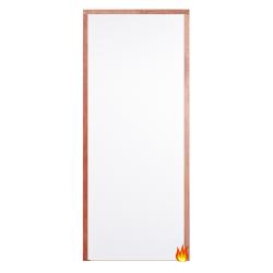 Flush White Primed PAS 24 Fire-Resistant Flat Entrance Door Set
