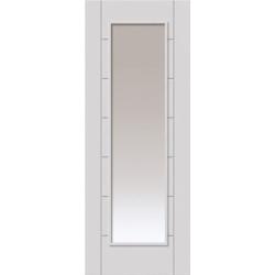 Palomino White Primed Door with Clear Glass