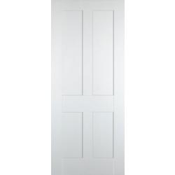 Victorian Shaker 4 Panel White Primed Internal Door