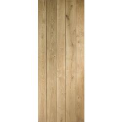 Solid Rustic Oak Ledged Internal Door