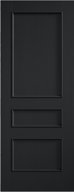 Toledo 3 Panel Charcoal Black Internal Door (pre-finished)
