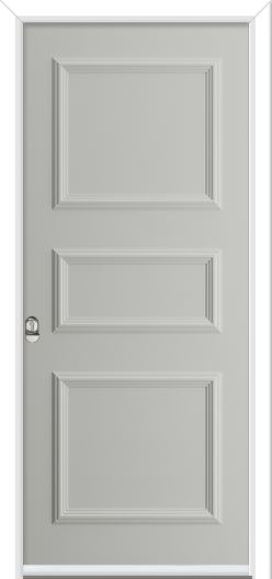 Verdant 3 Panel Timber-Like Prehung Composite Door (pre-finished)