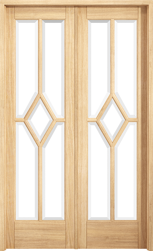 Reims 4' Oak Room Divider Set (pre-finished)