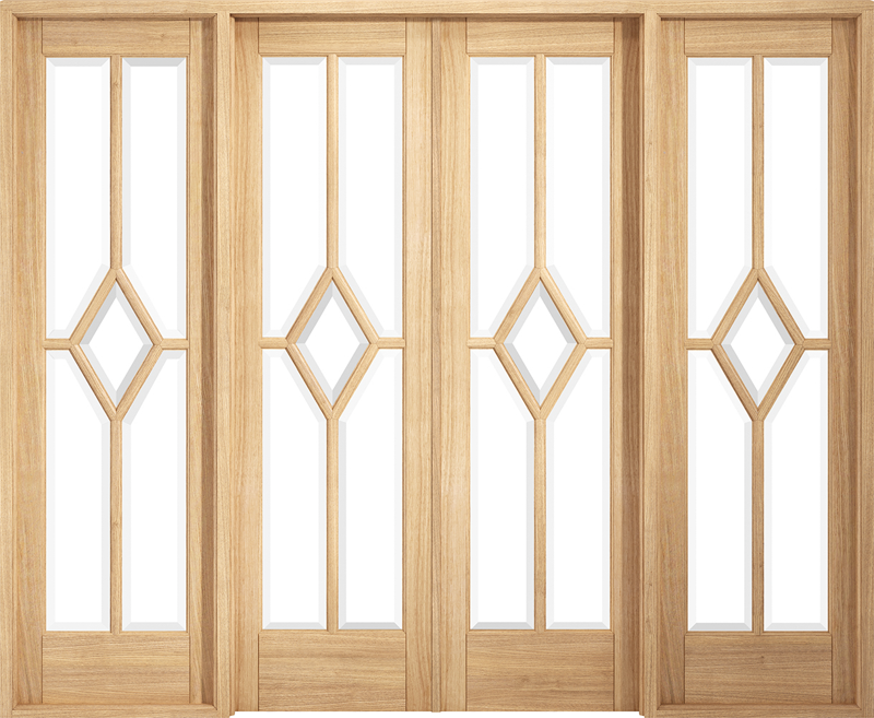 Reims 8' Oak Room Divider Set (pre-finished)