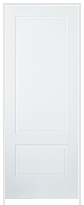 Brooklyn 2 Panel White Prehung Internal Door