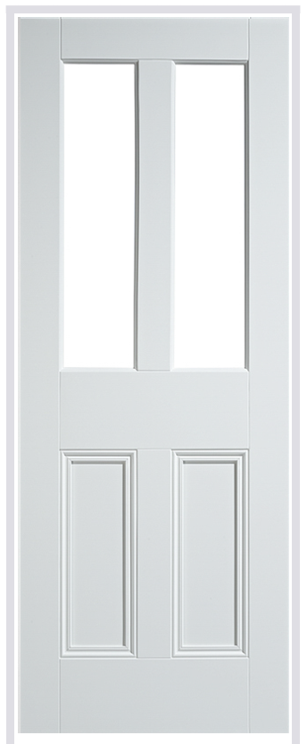 Nostalgia Malton White Prehung Internal Door (unglazed)