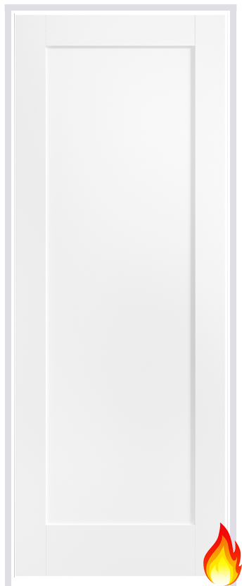 Pattern 10 Primed White Prehung Internal Fire Door (FD30)