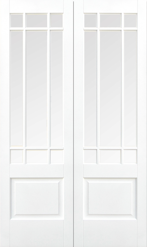 Downham Internal White French Doors
