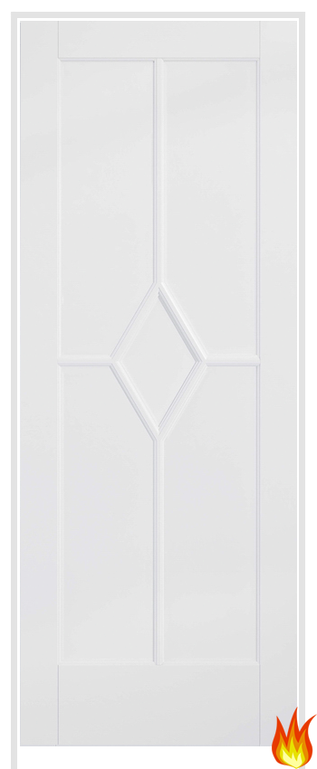 Reims Primed White Prehung Internal Fire Door (FD30)