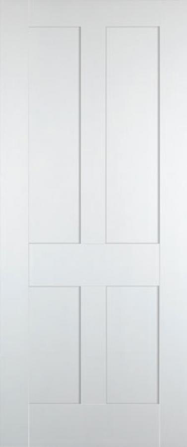 Victorian Shaker 4 Panel White Primed Internal Door