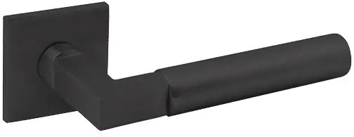 5S Line Covas Matt Black Designer Lever on 5mm Slim Square Rose